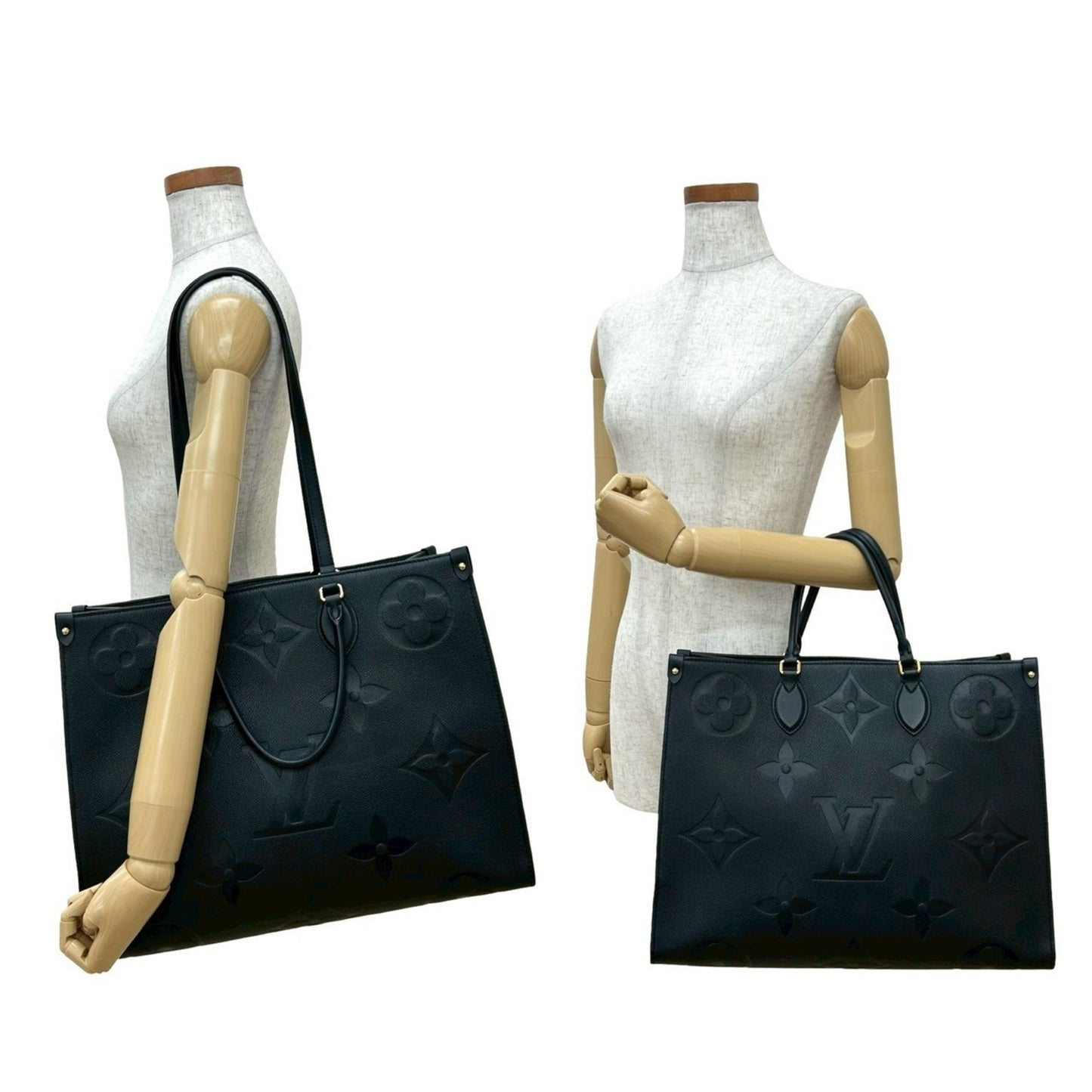 Louis Vuitton On The Go Gm Monogram Empreinte Leather Tote Bag