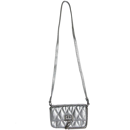 Givenchy Shoulder Bag Polyester Silver