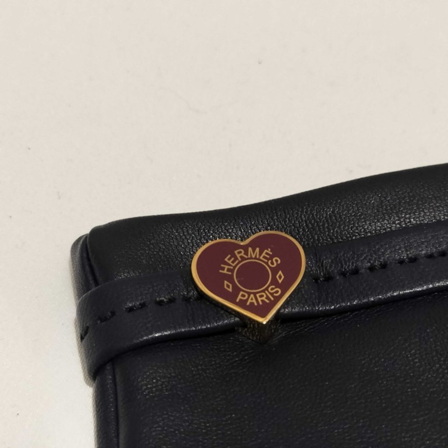 Hermes Dream Love Navy Lambskin Gloves