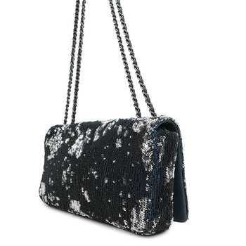 Chanel Chain Shoulder Bag Coco Cuba Sequin Leather Chanel