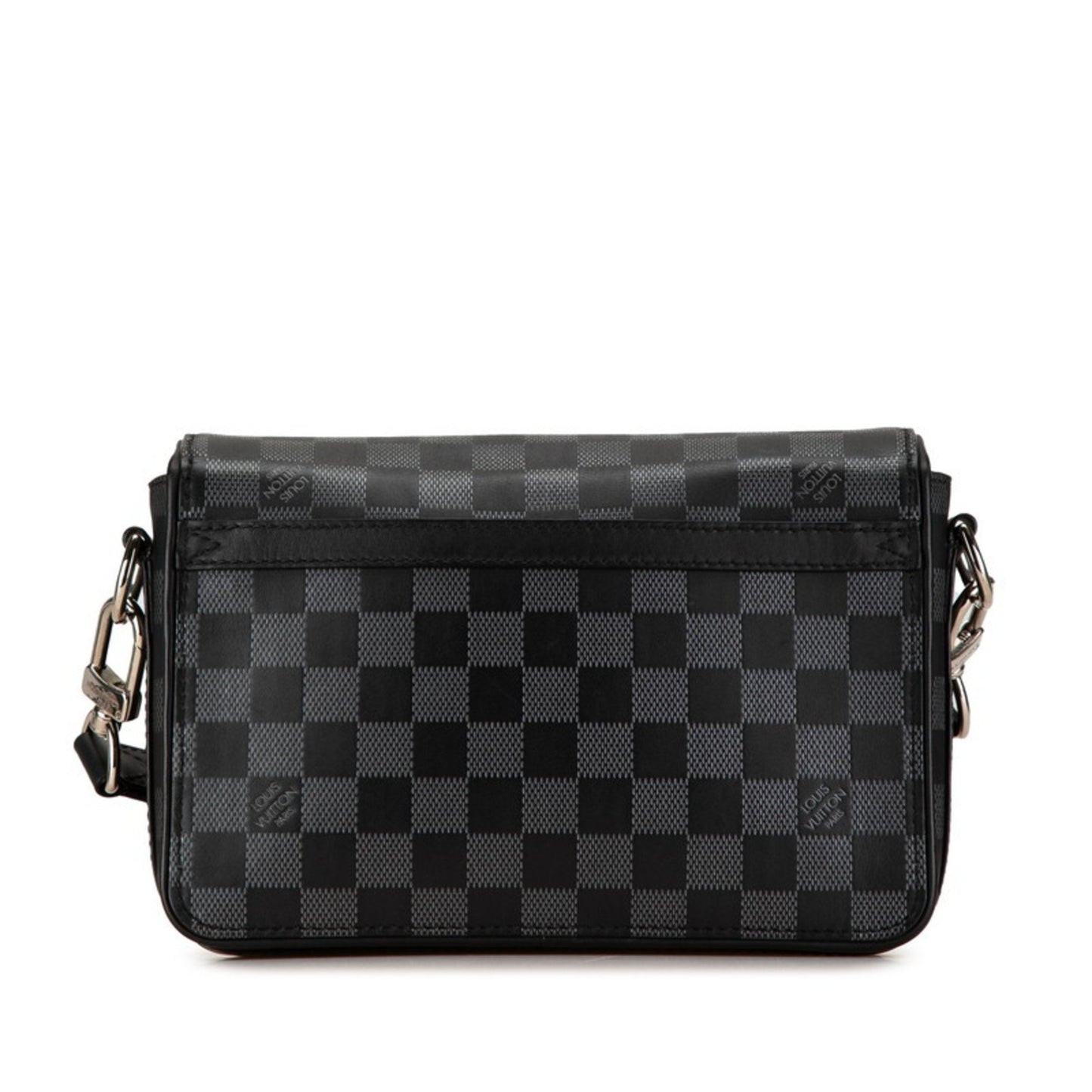 Louis Vuitton Damier Infini Studio Shoulder Bag N50007 Black Pvc Leather