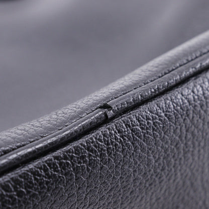 Bvlgari Maxi Rettale Handbag Shoulder Leather Black 2Way A5 Double