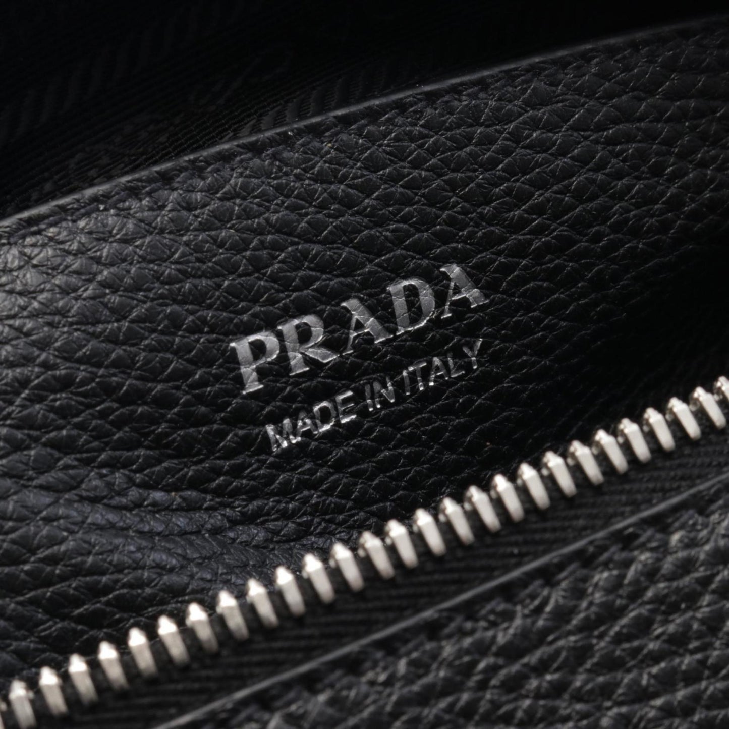 Prada Vit Daino Shoulder Bag Leather