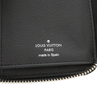 Louis Vuitton Round Zippy Wallet Vertical Taiga M30503 Noir Long Black Lv 0632Louis Vuitton