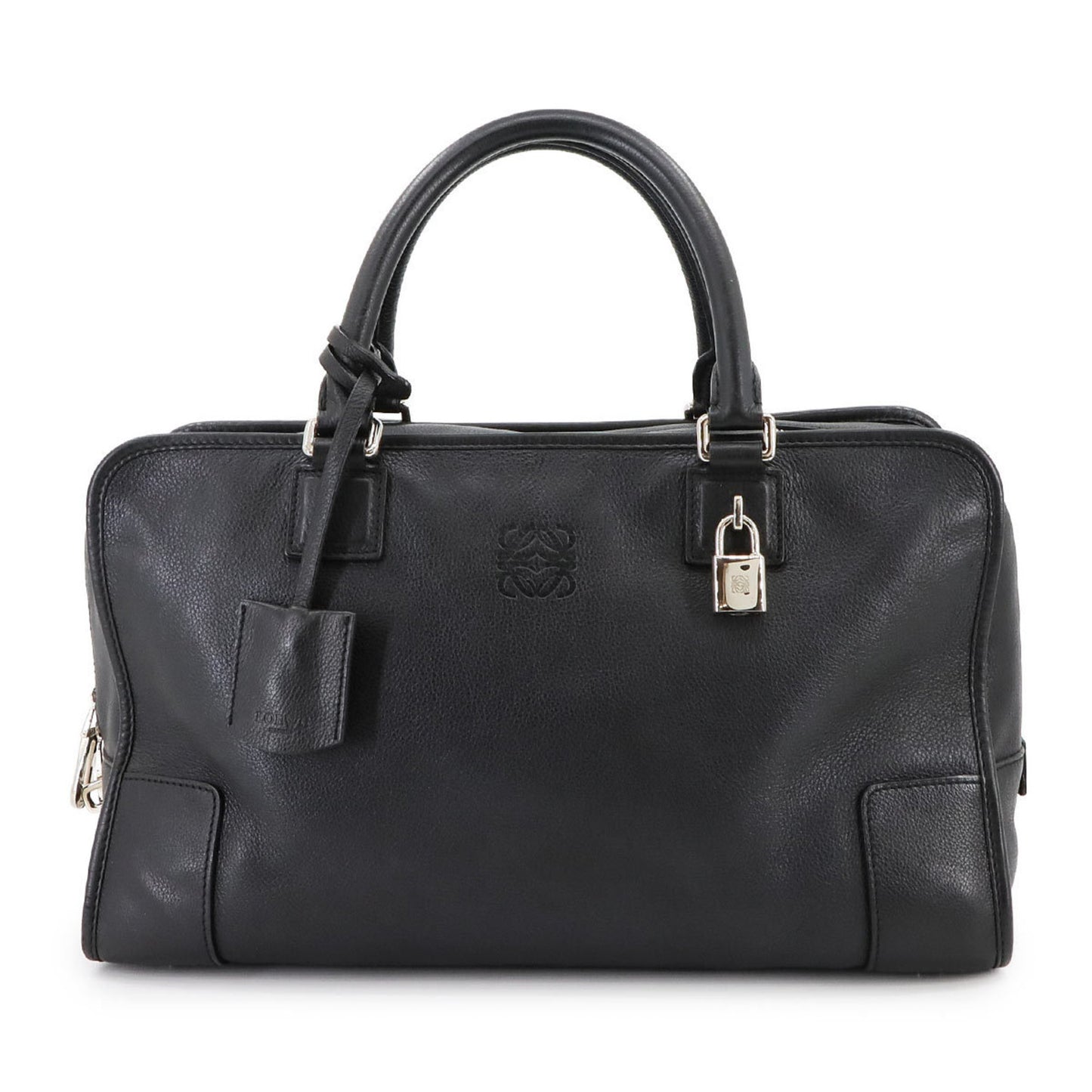 Loewe Amazona 36 Handbag In Black Leather