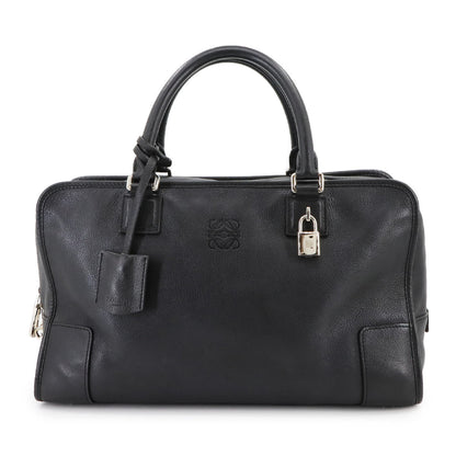 Loewe Amazona 36 Handbag In Black Leather