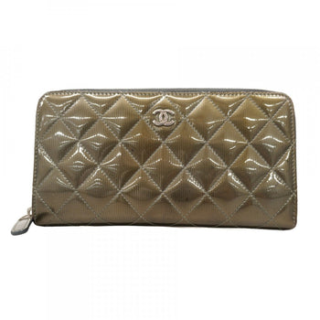 Chanel Matelasse Patent Leather Long Wallet
