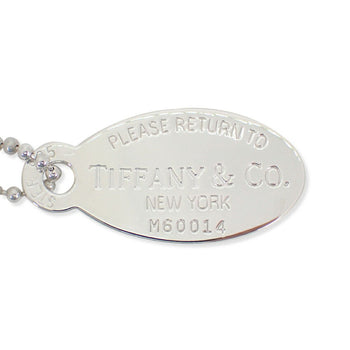 Tiffany 925 Return To Tiffany Oval Tag Necklace G443-73