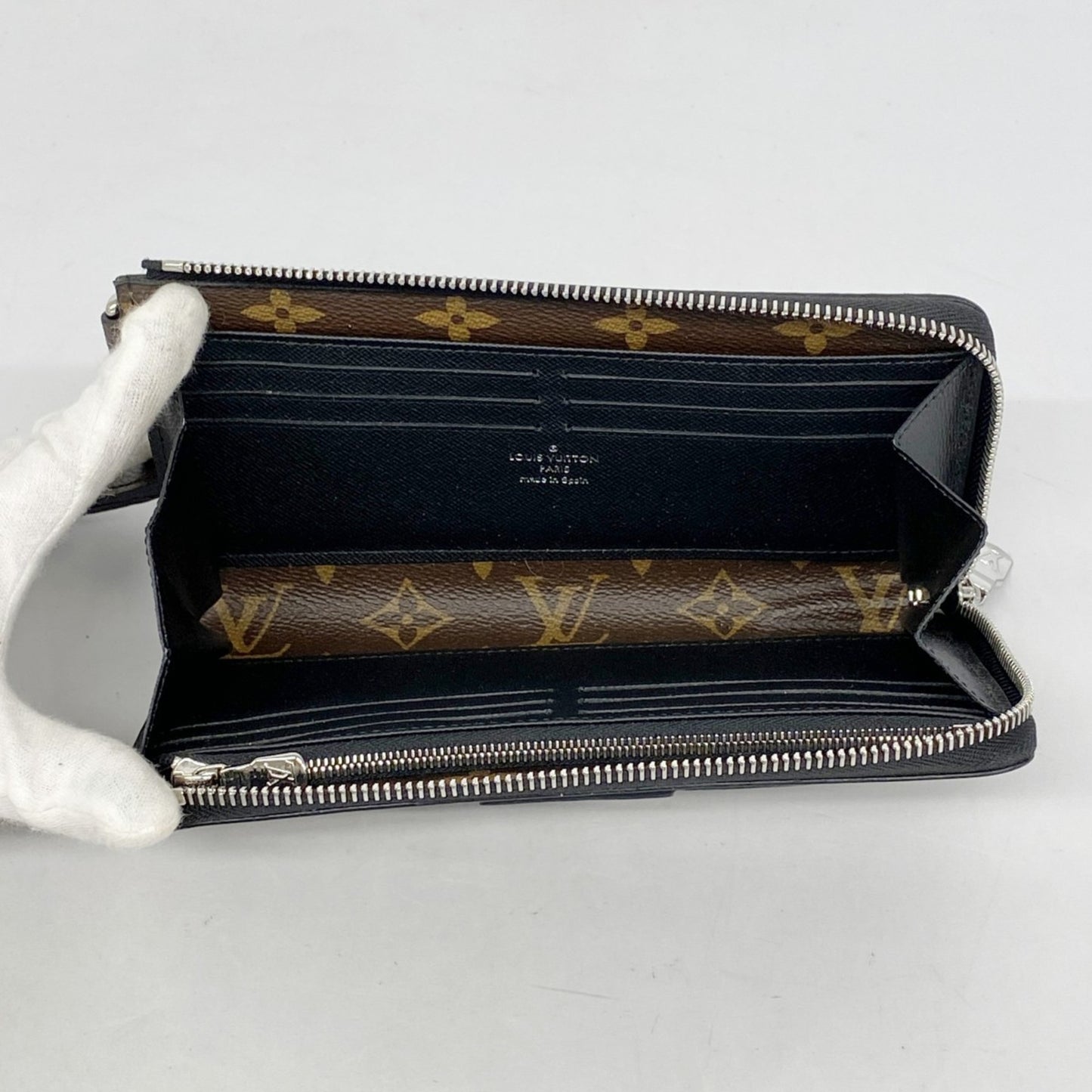 Louis Vuitton Monogram Macassar Zippy Dragonne Long Wallet M69407 Brown/Black