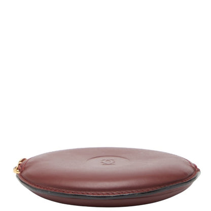 Cartier Wallet/Coin Case In Wine Red
