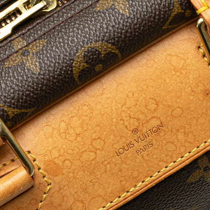 Louis Vuitton Monogram Deauville Handbag M47270 Brown Leather
