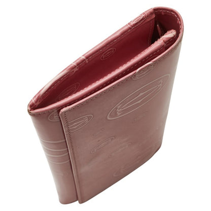Cartier Happy Birthday Long Wallet Pink Enamel