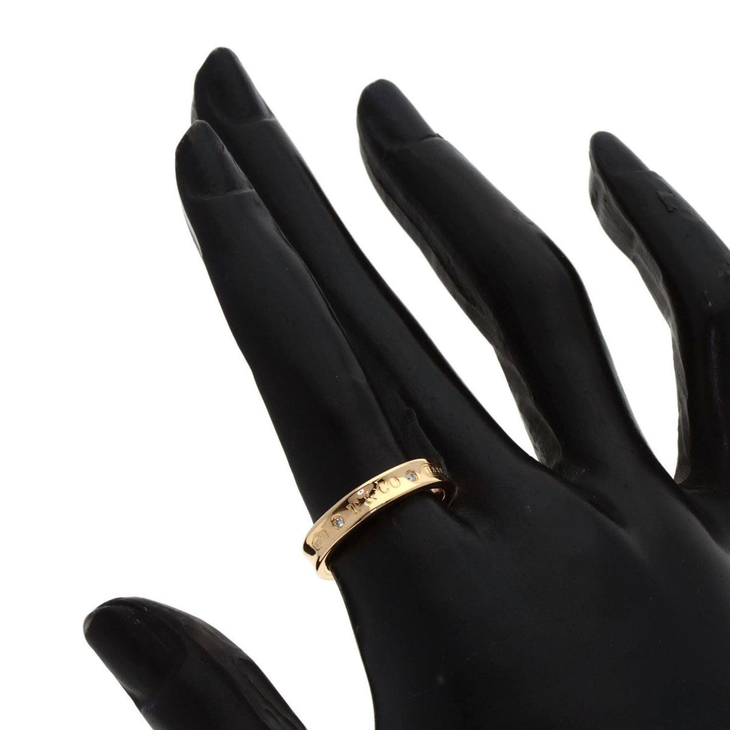 Tiffany & Co. 1837 Narrow Two-Piece Diamond Ring In 18K Pink Gold