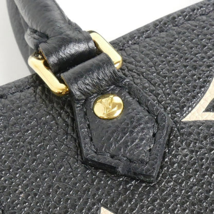 Louis Vuitton Louis Vuitton Petite Sac Plat 2-Way Shoulder Bag Monogram Empreinte Black Beige M57937