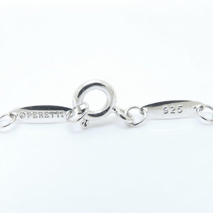 Tiffany & Co. Tiffany By The Yard Necklace With 5 Diamonds And Elsa Peretti Sterling Silver