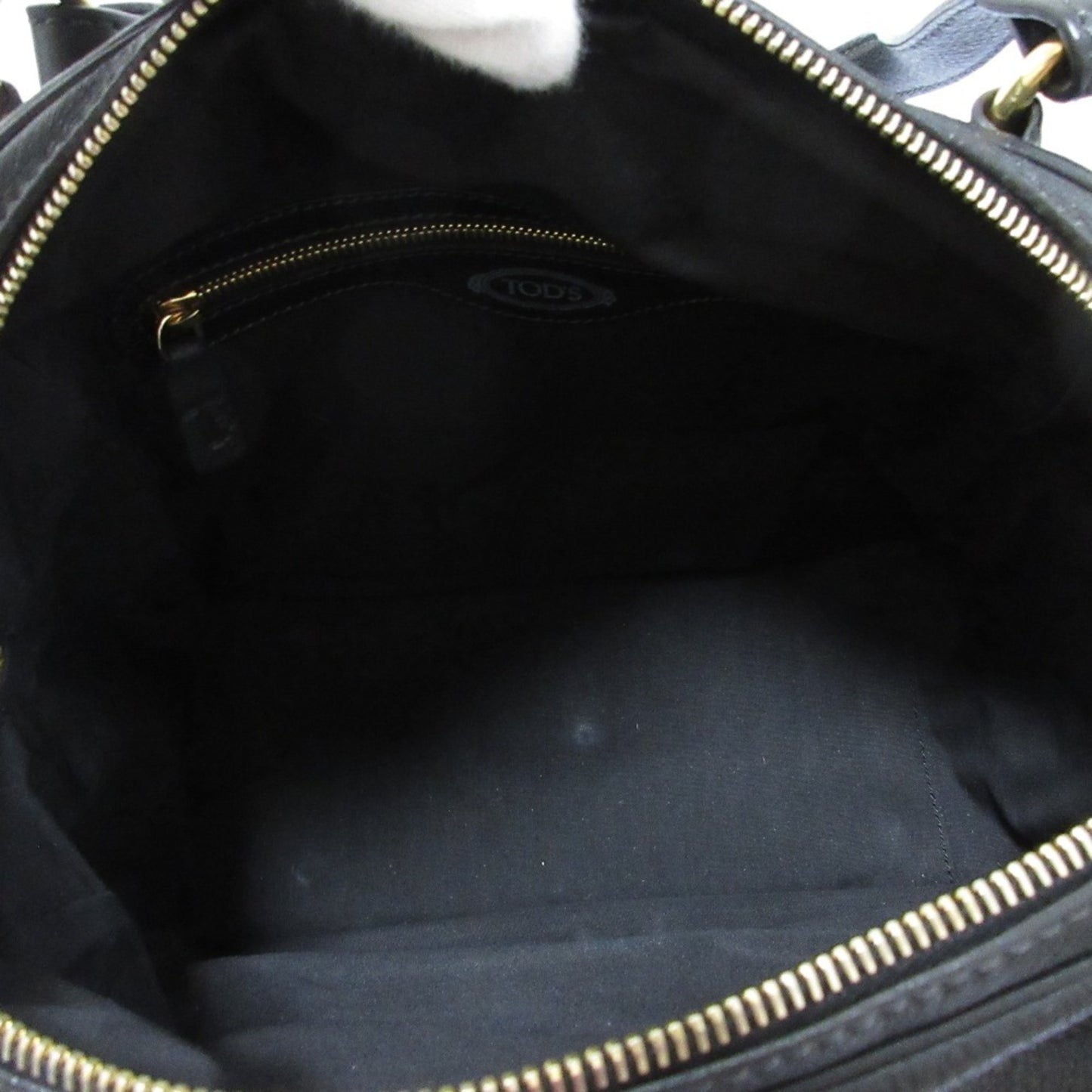 Tod'S Multi-Pocket Leather Handbag In Black