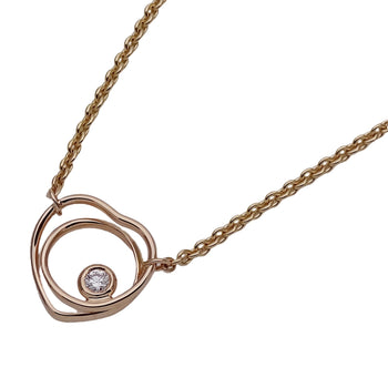 Hermes Herms Vertige Cool Tpm Women'S Heart Necklace In 750Pg Pink Gold With One Diamond