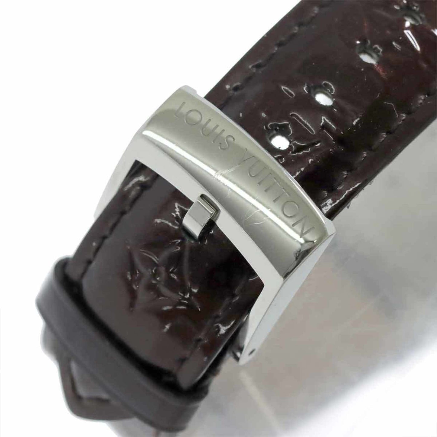 Louis Vuitton Tambour Disc Amaranth Diamond Gm Q111C