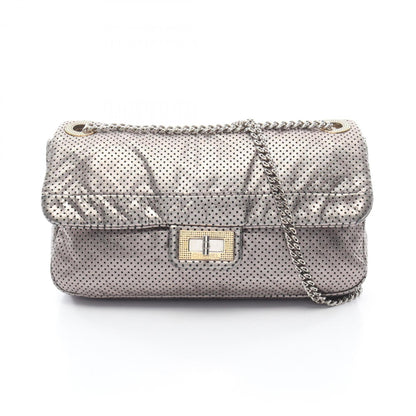 Chanel 2.55 Punched Leather Shoulder Bag