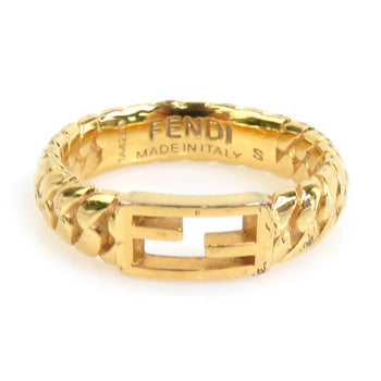 Fendi Ring Baguette Metal Gold