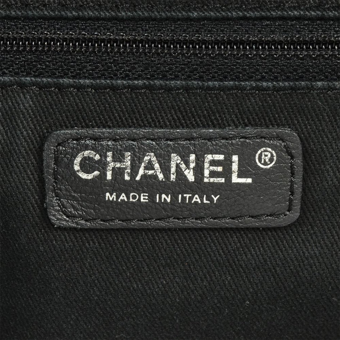 Chanel Paris New York Line Tote Bag Nylon Leather A33100 Black Coco Mark