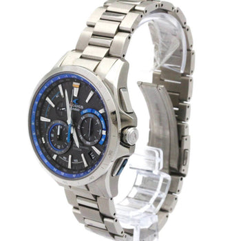 Casio Oceanus Gps Hybrid Radio-Controlled Titanium Watch Ocw-G1000-1Ajf