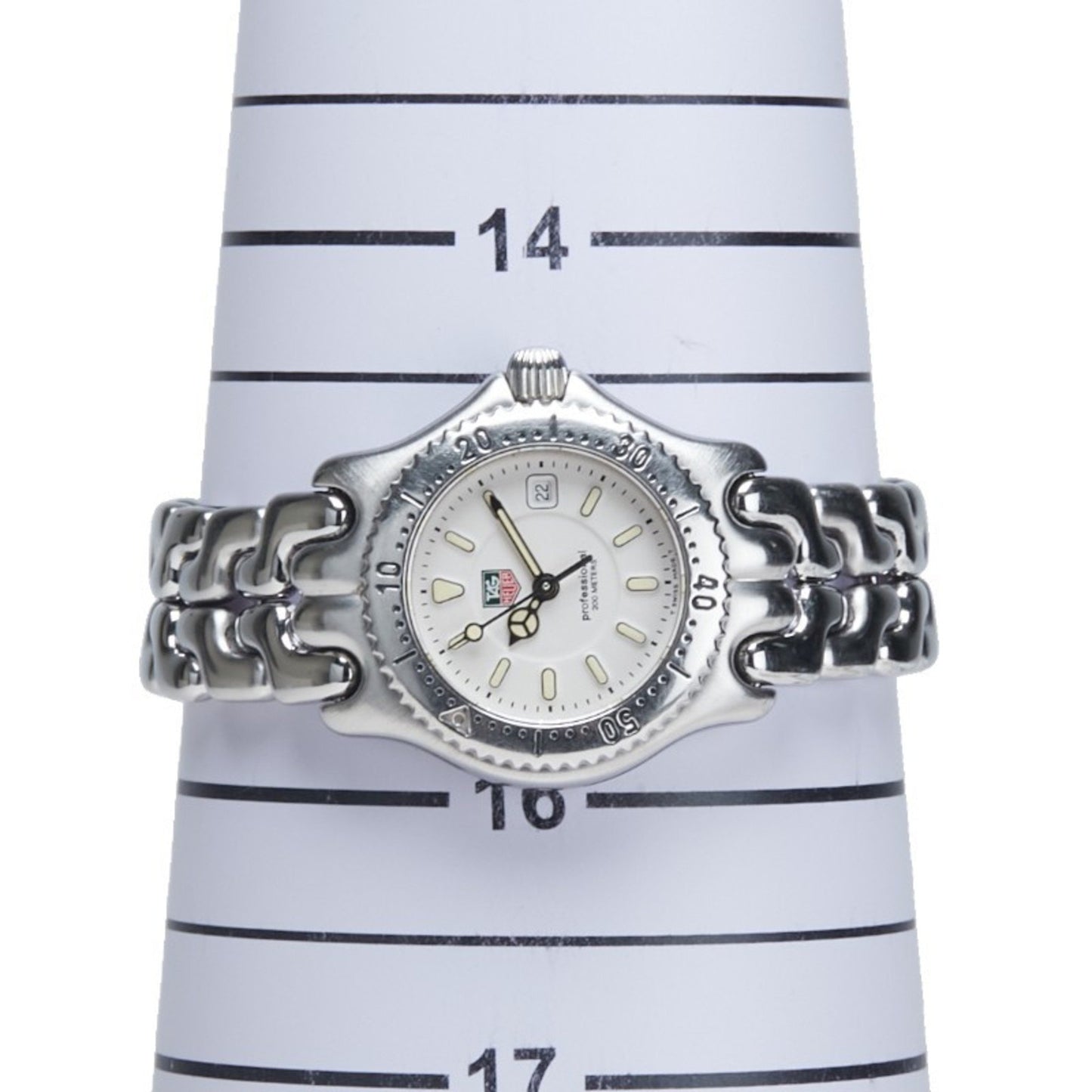 Tag Heuer Cell Watch Wg1312-0 Quartz White Dial Stainless Steel