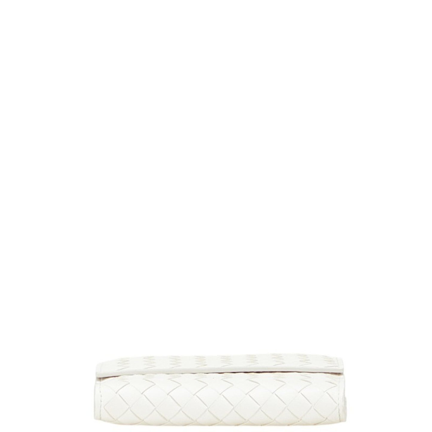 Bottega Veneta Intrecciato Bi-Fold Wallet White Leather