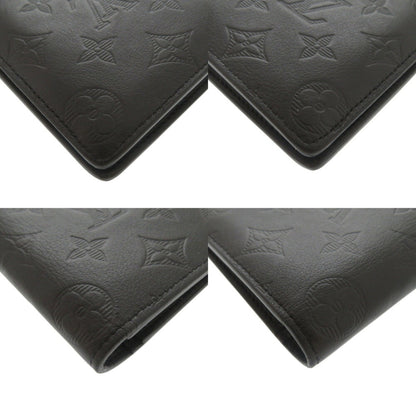 Louis Vuitton Portefeuille Brazza Monogram Shadow M62900 Ic Chip Noir Long Wallet 1713Louis Vuitton