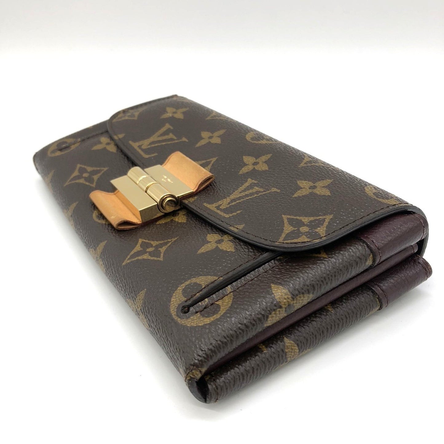 Louis Vuitton M60362 Portefeuille Elysee Long Wallet Brown Monogram Canvas Leather