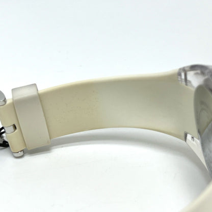 Gucci 137.1 Sherry Line Date Stainless Steel Quartz Watch With Rubber Strap