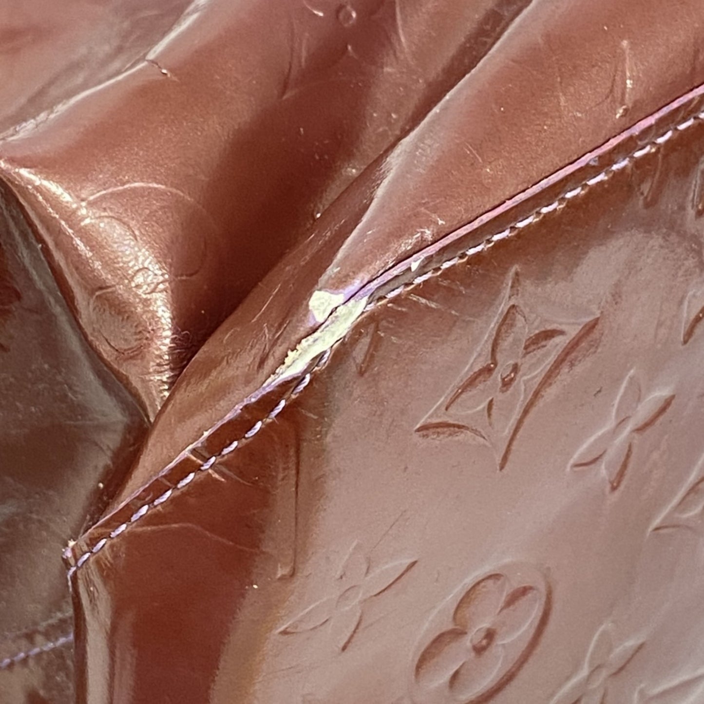 Louis Vuitton Vernis Reed Gm Tote Bag M91085 Violet