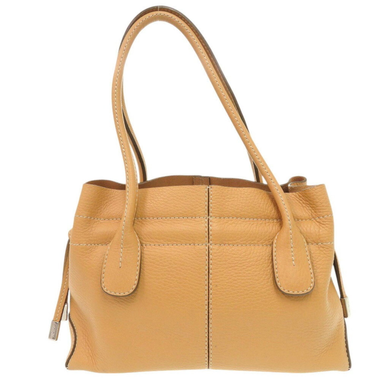 Tod'S Leather Yellow Beige Handbag 0438Tod'S