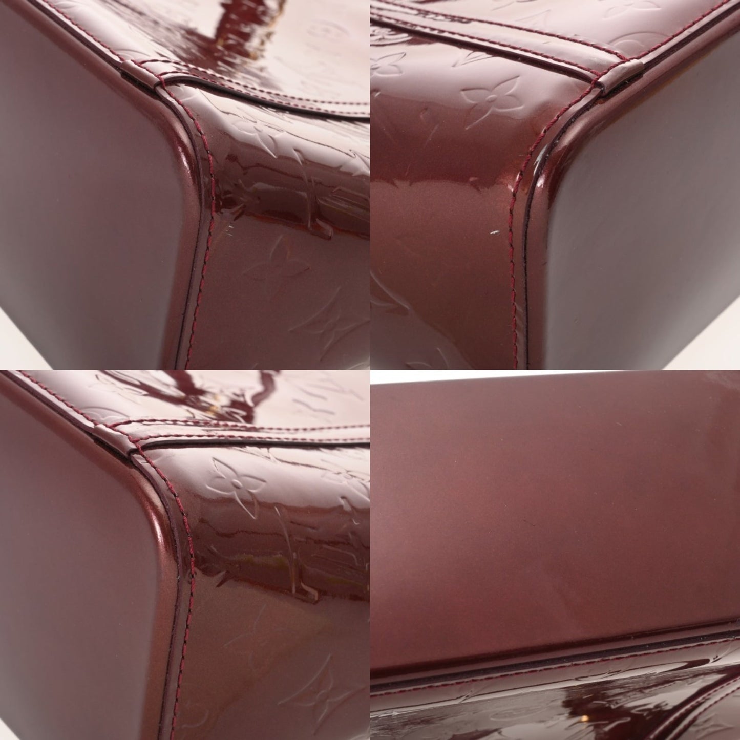 Louis Vuitton Monogram Vernis Avalon Mm Rouge Fauvist M91744 Women'S Handbag