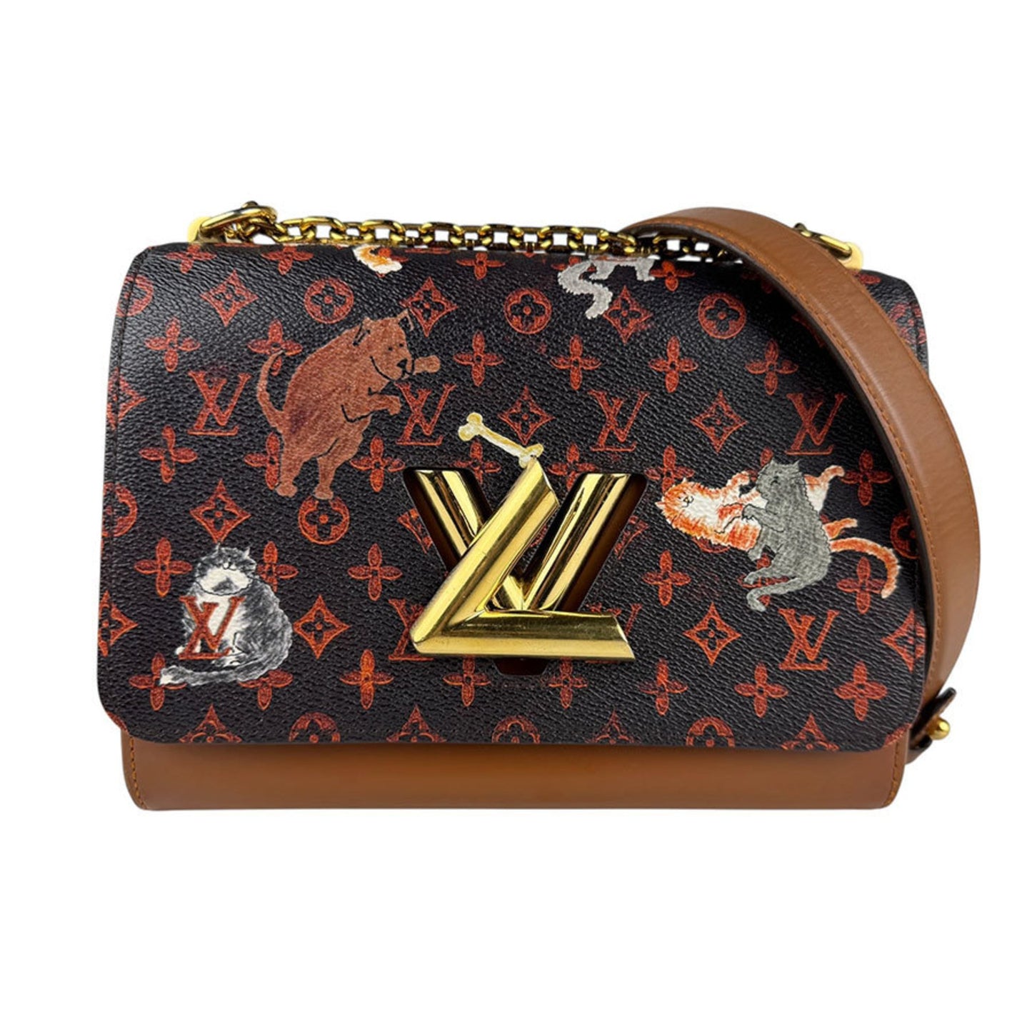 Louis Vuitton Shoulder Bag In Catgram Monogram Canvas