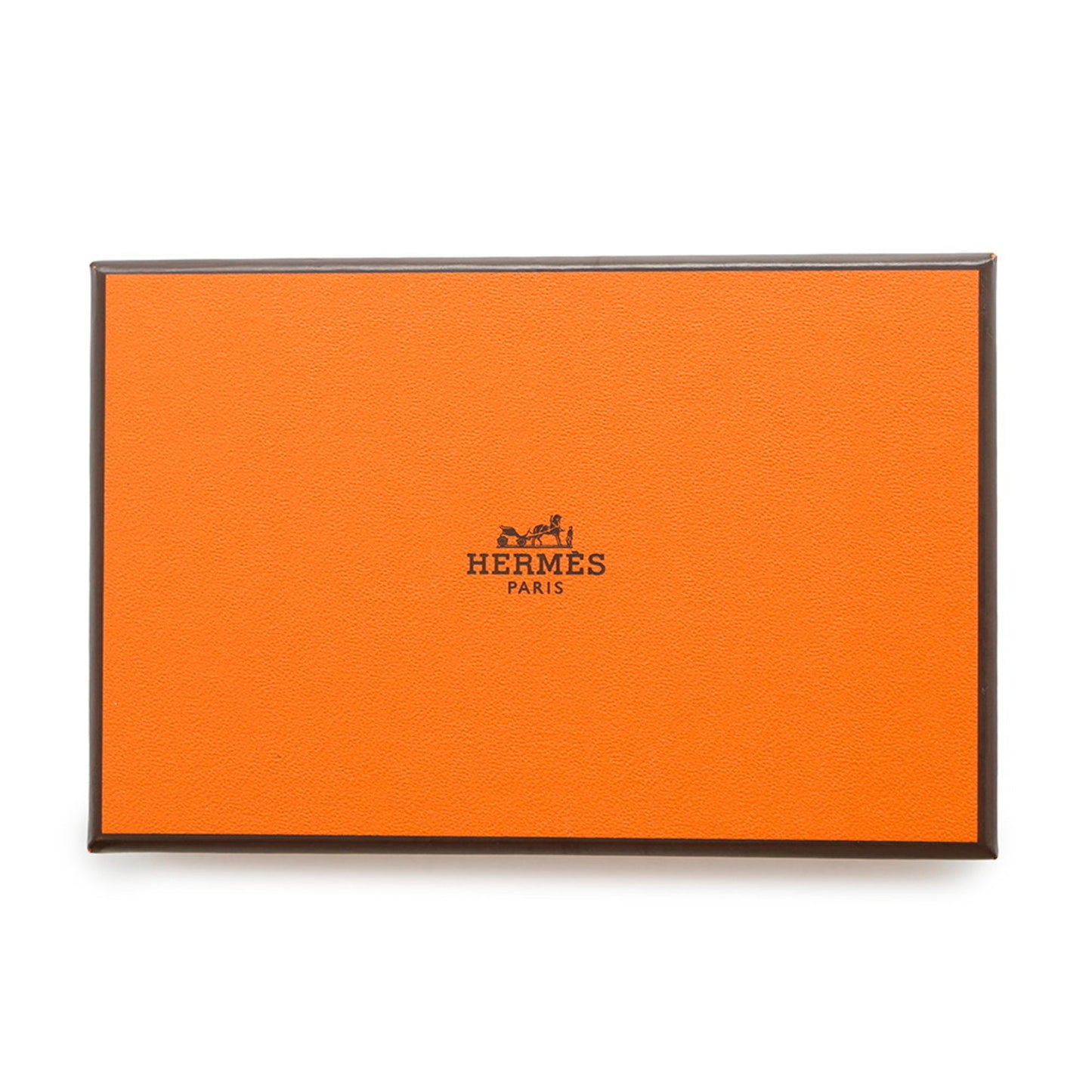 Hermes Herms Calvi Etoupe Card Case With U Stamp