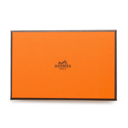 Hermes Herms Calvi Etoupe Card Case With U Stamp