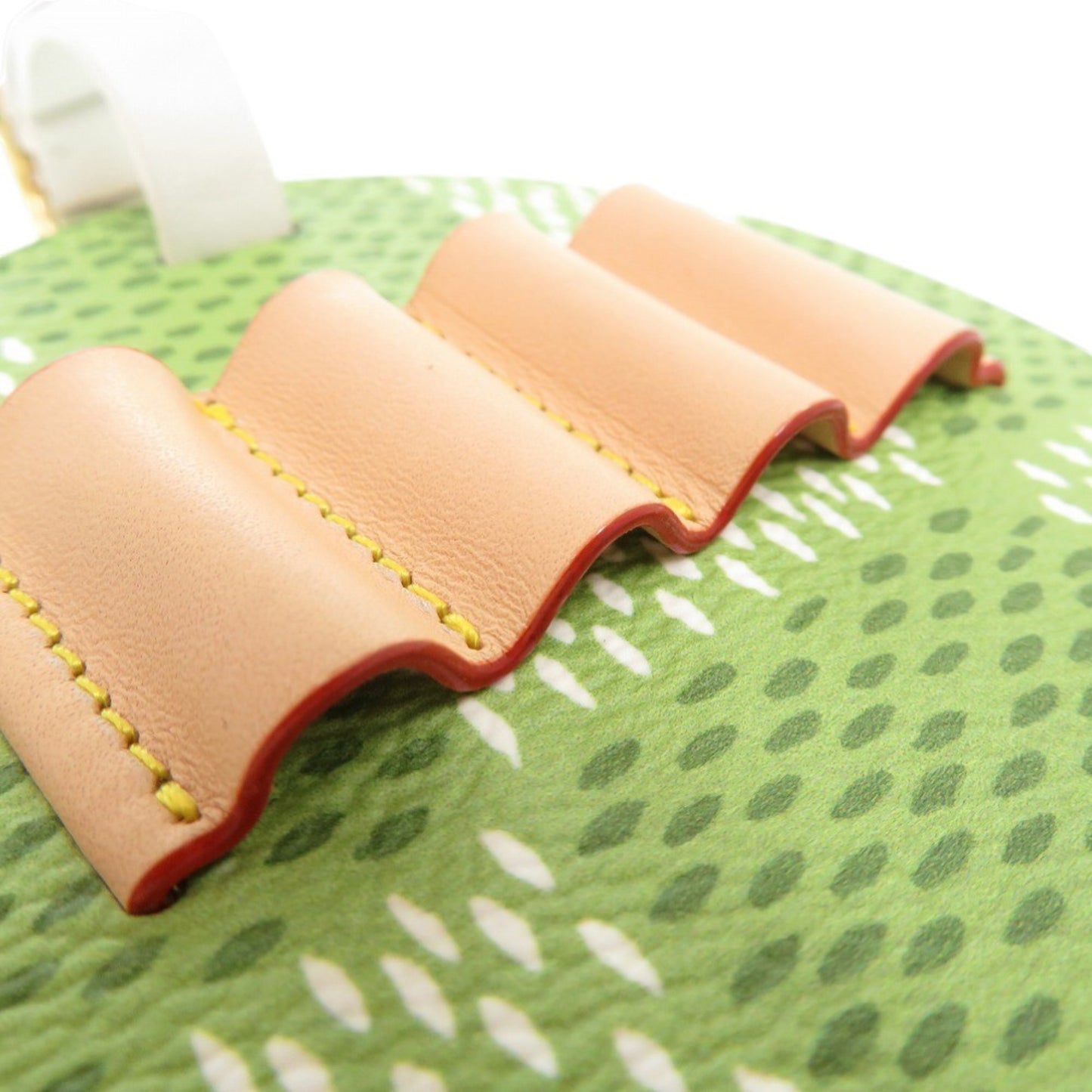 Unused Louis Vuitton Lv Bag Tag Golf Tee Damier Charm Gi1063 Canvas Leather Green 0499 Louis Vuitton