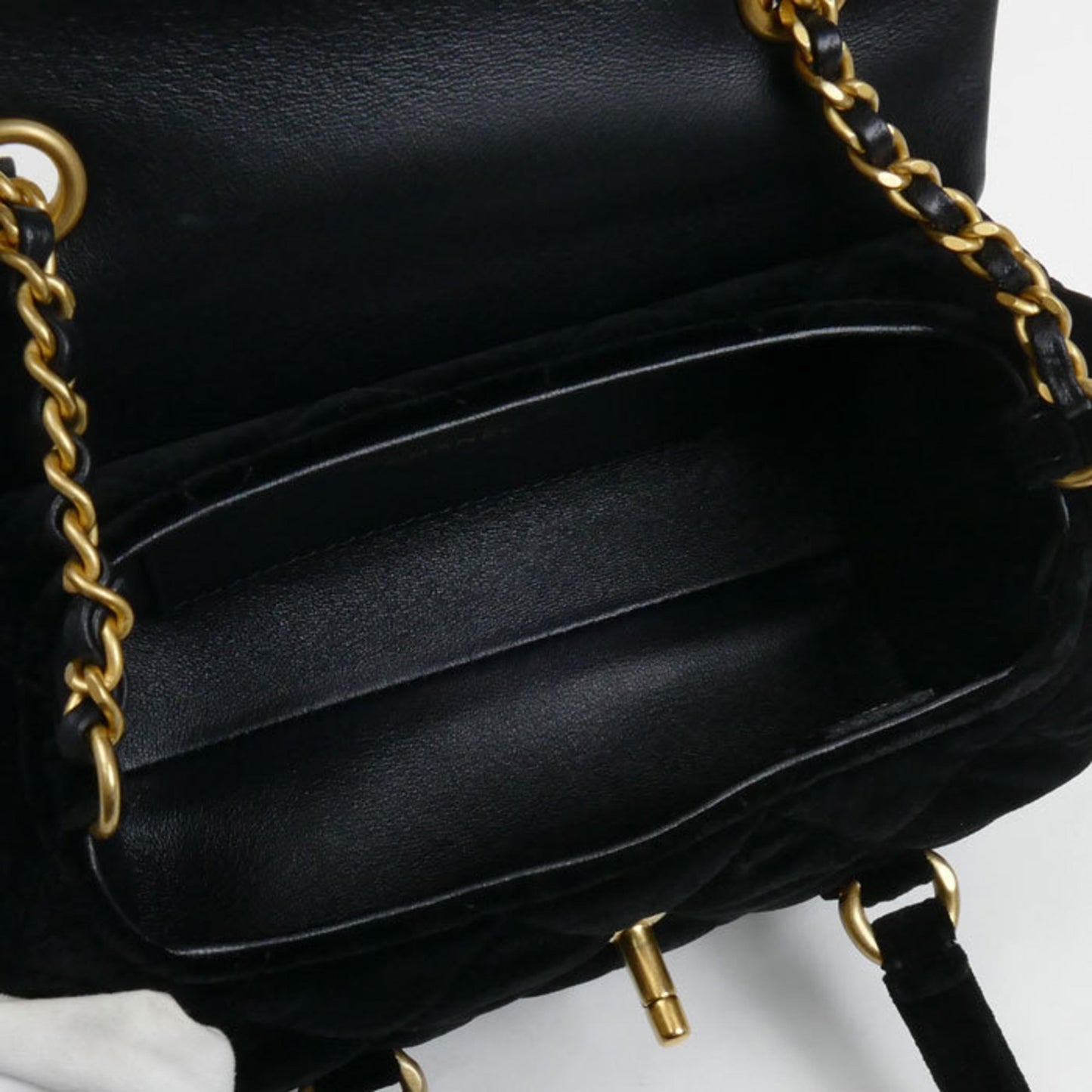 Chanel Velvet Mini Bowling 2024 Vip 2-Way Shoulder Bag