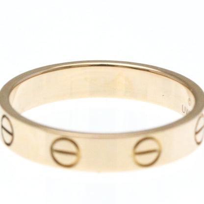 Cartier Mini Love Ring Pink Gold (18K) Fashion No Stone Band Ring Pink Gold