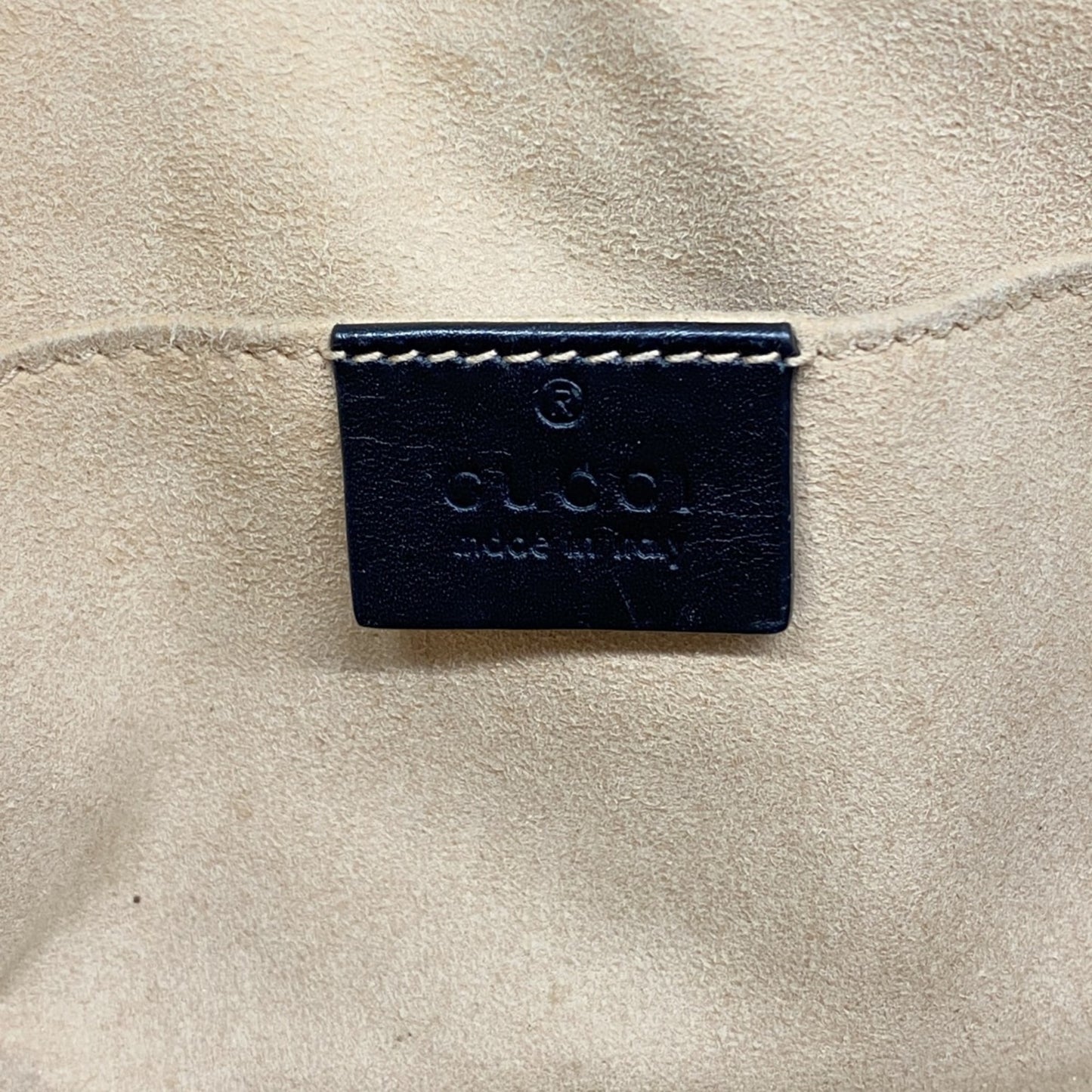 Gucci Gg Supreme Bee Shoulder Bag 498156 Leather Brown Black