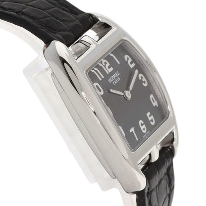 Hermes Herms Ct1.210 Cape Cod Tonneau Watch In Stainless Steel