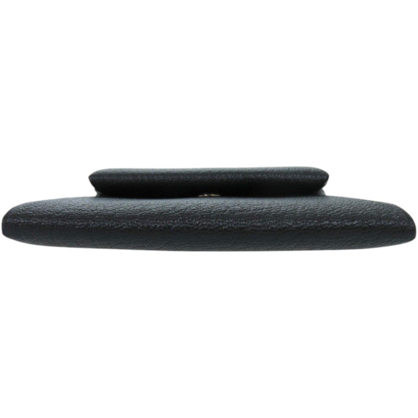 Like New Herms Bastia Verso Chevre Blue Ocean W Stamp (Made In 2024) Coin Case Wallet 1387 Hermes