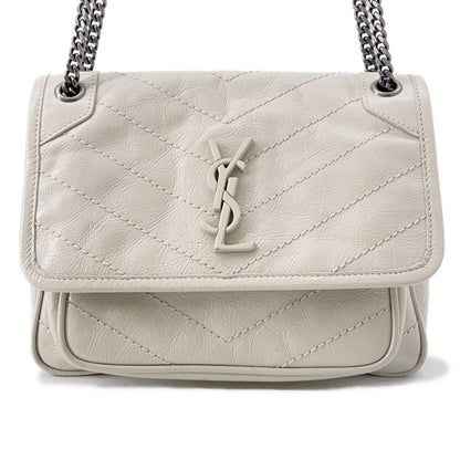 Yves Saint Laurent Niki Baby Leather Bag 6331600En049207 Saint Laurent Paris White