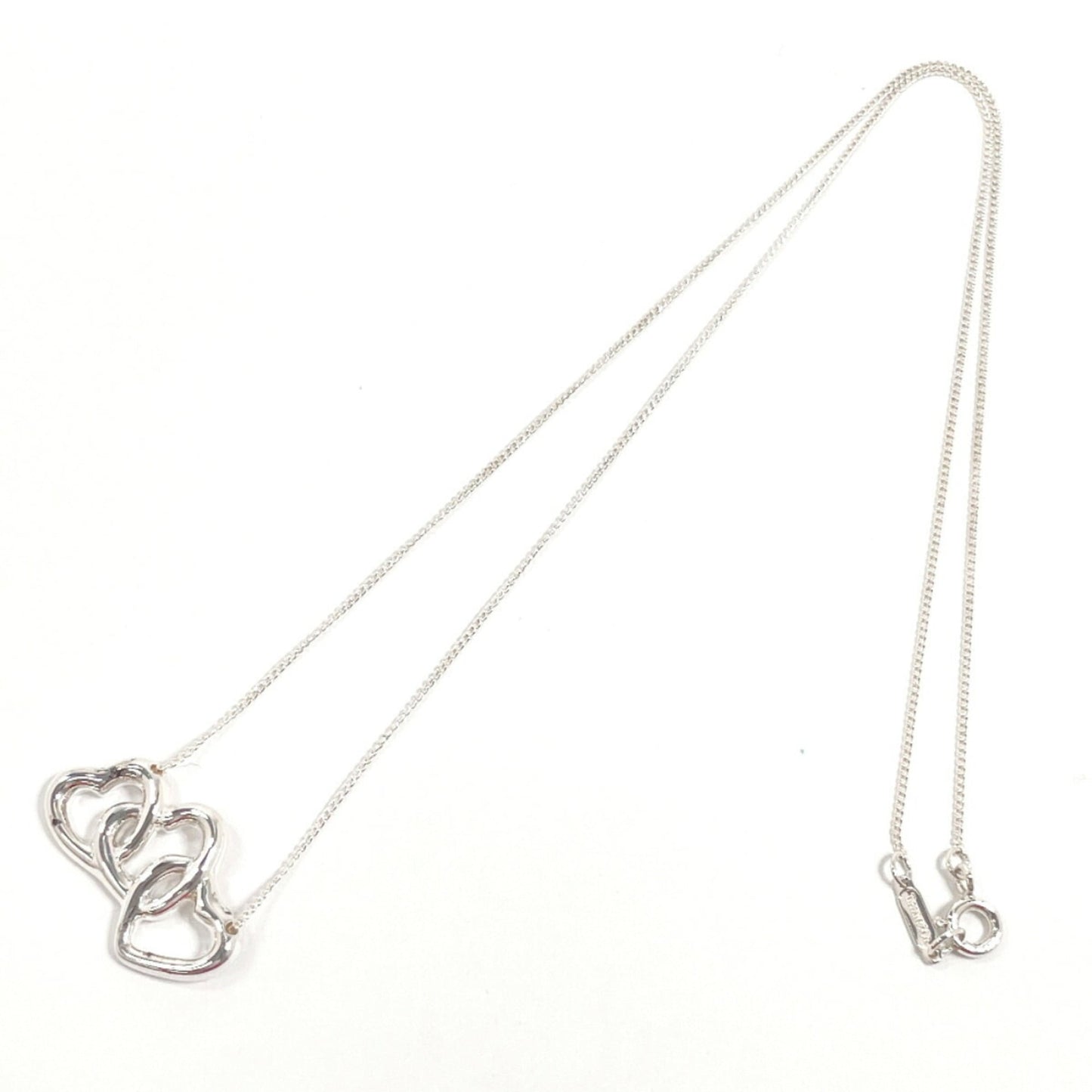 Tiffany & Co. Tiffany Triple Heart Necklace In 925 Sterling Silver
