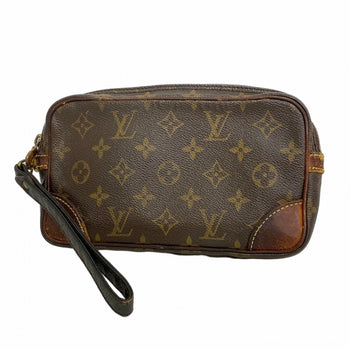 Louis Vuitton Monogram Marly Dragonne Pm Clutch Bag M51827 Brown