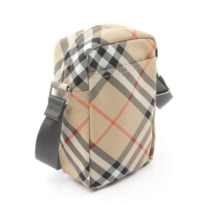 Burberry Check Phone Pouch Shoulder Bag Canvas