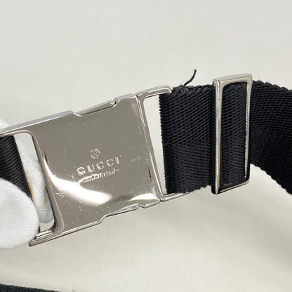 Gucci Waist Bag Gg Canvas 28566 Black