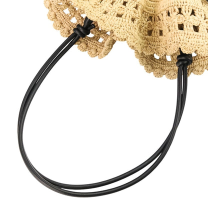 Loewe Raffia Flamenco Clutch Medium 2-Way Tote/Shoulder Bag In Natural Black