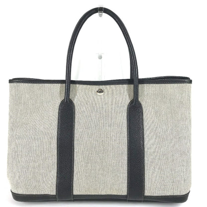 Hermes Garden Party Pm Toile H Leather Handbag/Tote Bag
